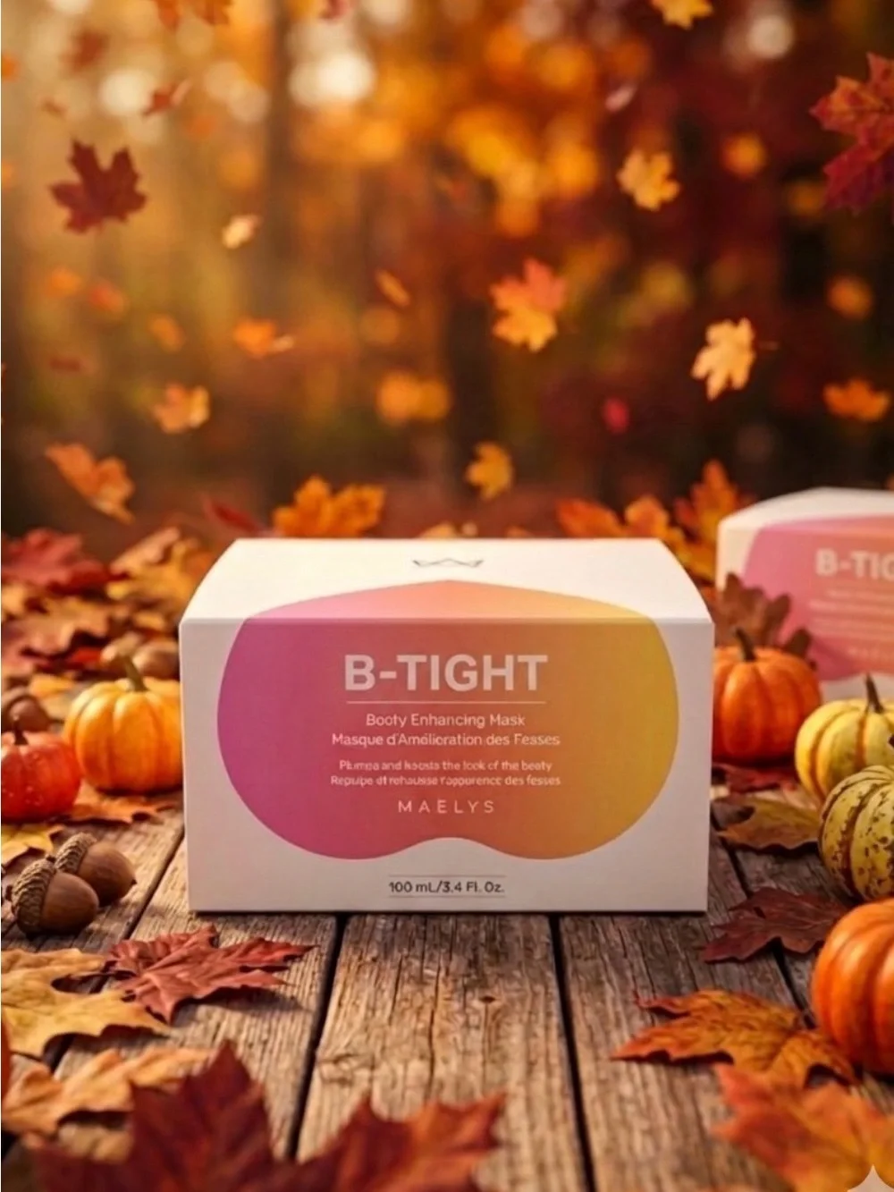 B-TIGHT Booty Enhancing Mask in Pink/Orange